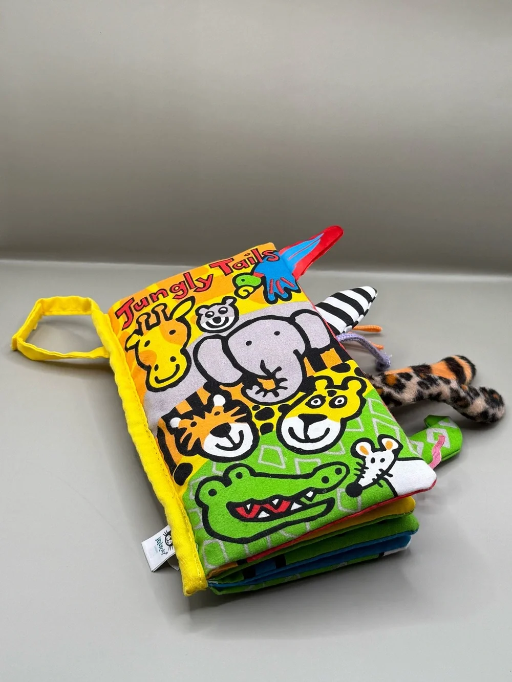Jellycat Jungly Tails Baby Sensory Activity Book Crinkle Tails